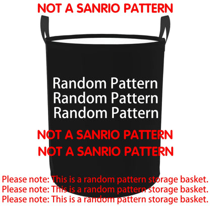 Sanrio Official Hello Kitty Laundry Basket - Cute Iconic Face Collapsible Hamper with Sturdy Handle, Portable Oxford Cloth Portable Storage Suitable for &, Laundry (), Laundry Baskets