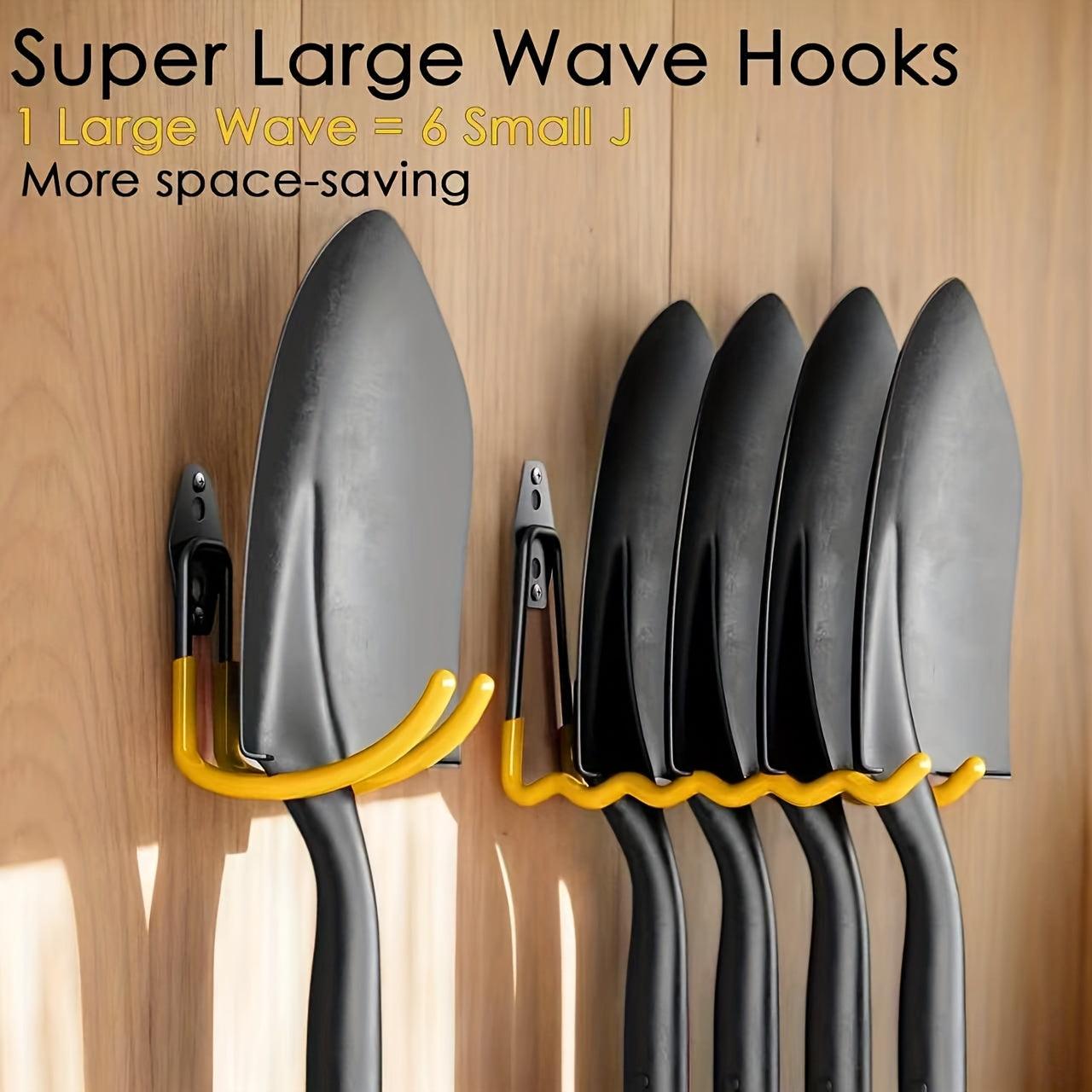 4/14/17pcs Heavy Duty Garage Hooks, Utility Storage Hooks, Wall Mount Storage Rack for Power Tools, Ladders, Bikes, Ropes, Bulk Items, Ideal for Garden, Warehouse, Workshop Organization