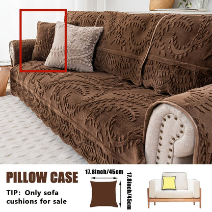 Thickened Quilted Machine Washable Sofa Cushion, Faux Rabbit Fur Comfort Warm Non-slip Plush Sofa Cover, Breathable And Comfortable Pet-friendly For Bedroom, Office, Living Room, Easter Home Decoration