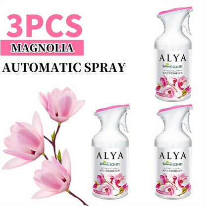 Air Freshener Spray 8.45 oz Aromatherapy Room Spray 1pc or 3pc - 6 Scents Lavender, Vanilla, Cool Linen, Ocean, Mixed Berries & Magnolia, Odor Eliminator for Home, Car, Office, Bathroom, Fabric & Closet