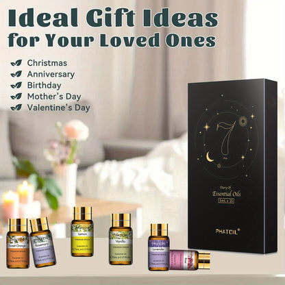 Essential Oil Kit 15pcs – 5ml Aromatherapy Gift Set for Diffuser, Humidifier & Candle Making | Mother's Day, Christmas, Valentine's Day Gift