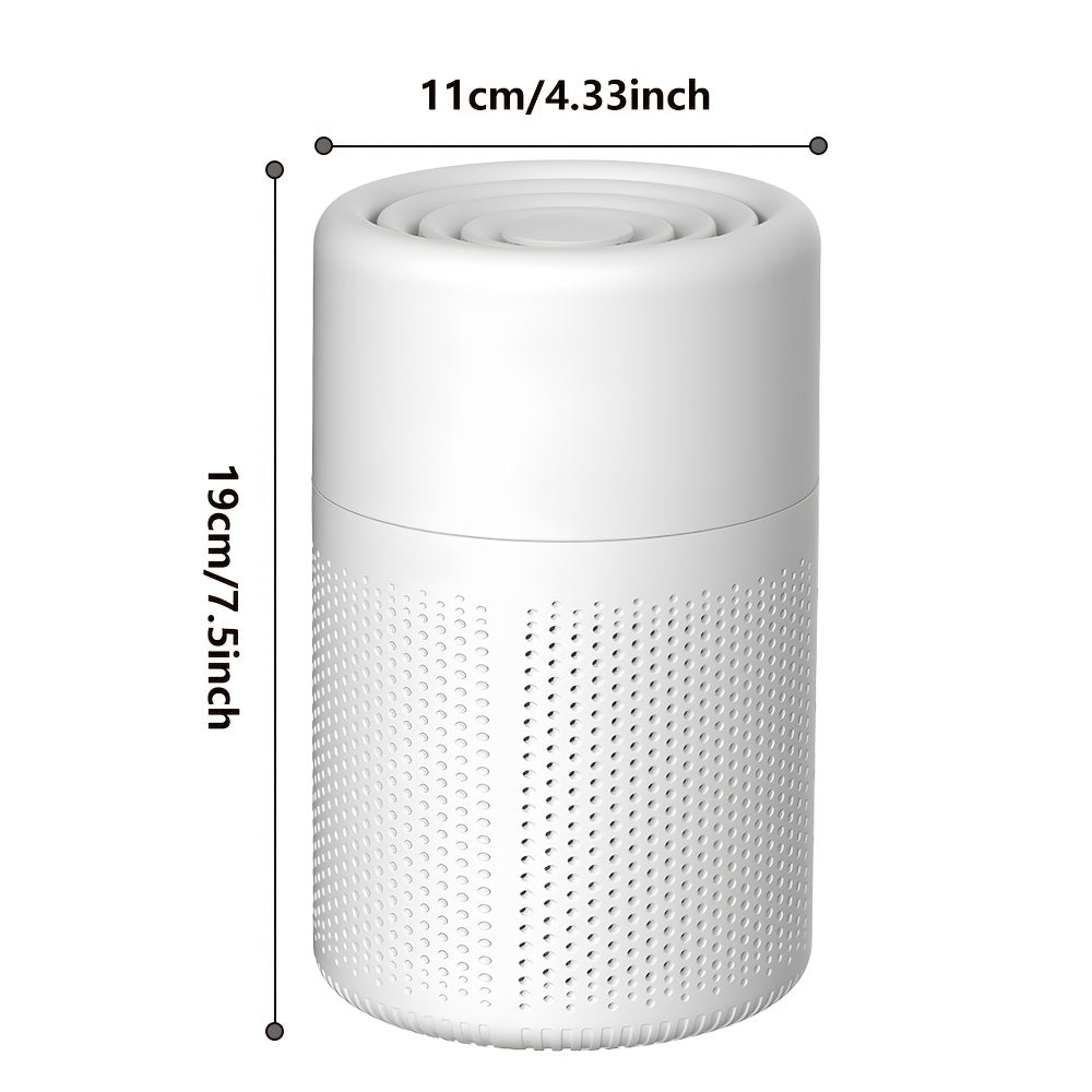 HEPA 3-in-1 Air Purifier with Air Quality Sensor & Sleep Mode | Removes Pet Odors, Allergens, Dust & Smoke | Compact Quiet Air Cleaner for Bedroom, Office & Living Room | Pet Friendly White