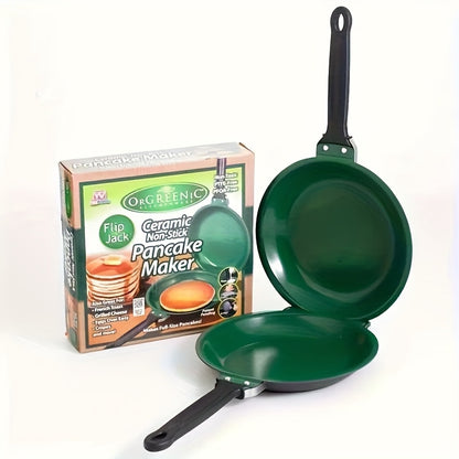 Pancake Pan, Double-Sided Non-Stick Pancake Maker, Reversible, Folding Breakfast Frying Pan for Fluffy Pancakes Omelette Frittata And More