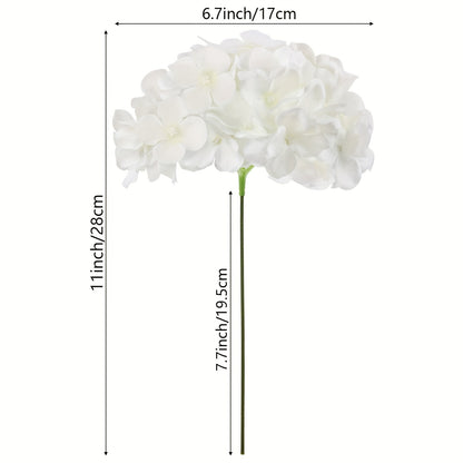 Artificial Hydrangea Flowers with Stems 60 Pack – Fake Hydrangea Flower Heads for Wedding Centerpieces, Bouquets, DIY Home Decor, Garden & Party Arrangements | Realistic Silk-Look Floral Decor