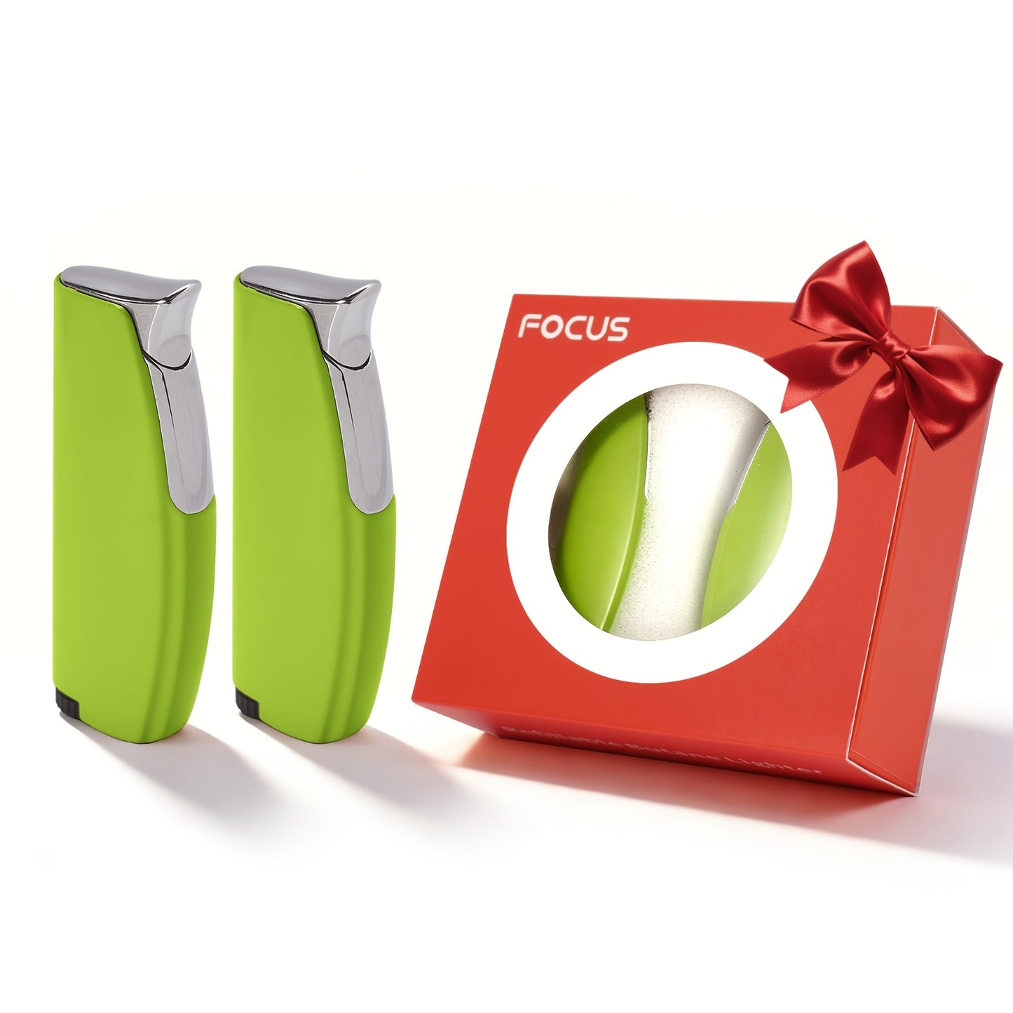 Two Combination Windproof Lighters Are Small, Lightweight And Portable, Making Them a Fashionable Gift for Friends. A Little Surprise with a Smooth Mirror End