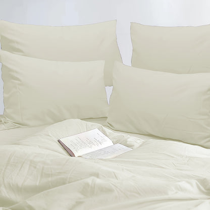 4pcs Softtouch Microfiber Pillowcases - 90Gsm Brushed Wrinkle & Envelope Closure Pillow Covers, Polyester, Multi-Color Options for All Bed Sizes, 1000Tc