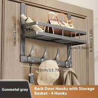 Gray 14.17inch 4 Hooks