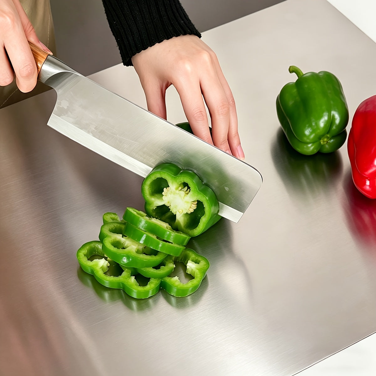 304 Stainless Steel Cutting Board Butcher Block Household Rolling Board Kitchen Supplies