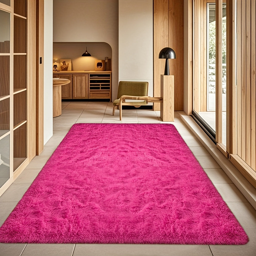 Fluffy Area Rug Large Soft Shag Carpet for Living Room Bedroom – Non-Slip Ultra Thick Plush Floor Mat, Multiple Sizes & Colors, Home Decor