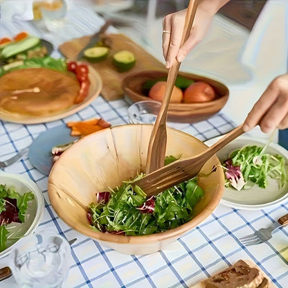 10pcs Premium Wooden Kitchen Utensil Set - Non-Stick Cookware Set, Ergonomic Handle, Natural Wooden Spoon, Spoon, Spoon And Nonstick Spoon, Heat-resistant, Easy to Clean, Kitchen Essentials