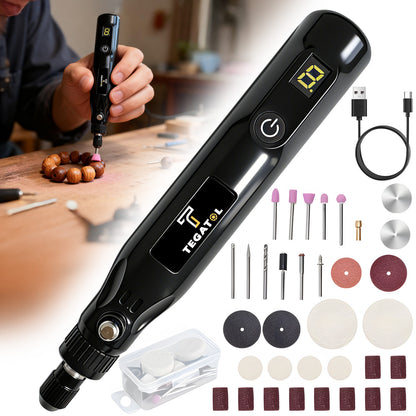 Mini Cordless Rotary Power Tool Set 3.7V USB Charging Multifunctional Tool, Suitable for Grinding, Polishing, Drilling, Etching, Carving and DIY Creation, Holiday Gifts, Local Warehouse