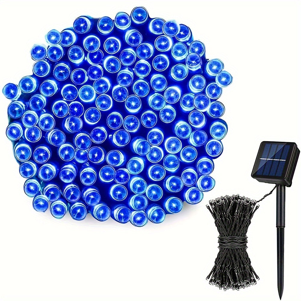 1/2pack 80ft Solar LED Christmas Lights, Independence Day Decorations Lights July 4th Decor LED String Fairy Lights Waterproof IP65 Outdoor LED Tree Lights With 8 Lighting Modes For Independence Day Xmas Wedding Party Garden Yard Decor Lumen 45lm