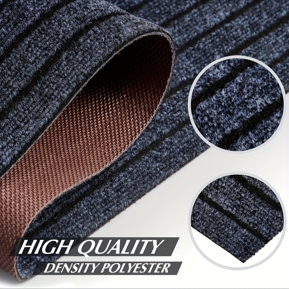 1pc (1800G/Square Meter) Runner Carpet with Rubber Backing, Non-Slip Laundry Room Carpet, Washable Indoor And Outdoor Carpet, Area Rug Mat for Entryways, Balcony