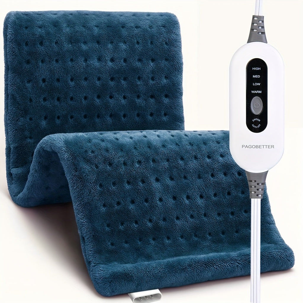 Heating Pad for Back, Neck, Shoulders, Abdomen & Women's Monthly Comfort (12x15in Small/12x24in Standard/17x33in Large) Fast Heating Ultra Soft Flannel with Heat Settings, Dry & Moist Heat, Auto Shut-Off, Machine Washable, Christmas Gifts for Mom &