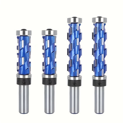 1pc Carbide Flush Trim Router Bit, Metal, 1/2" Round Shank Double Bearing Design, for Woodworking Projects, Precision Trimming & Template Work