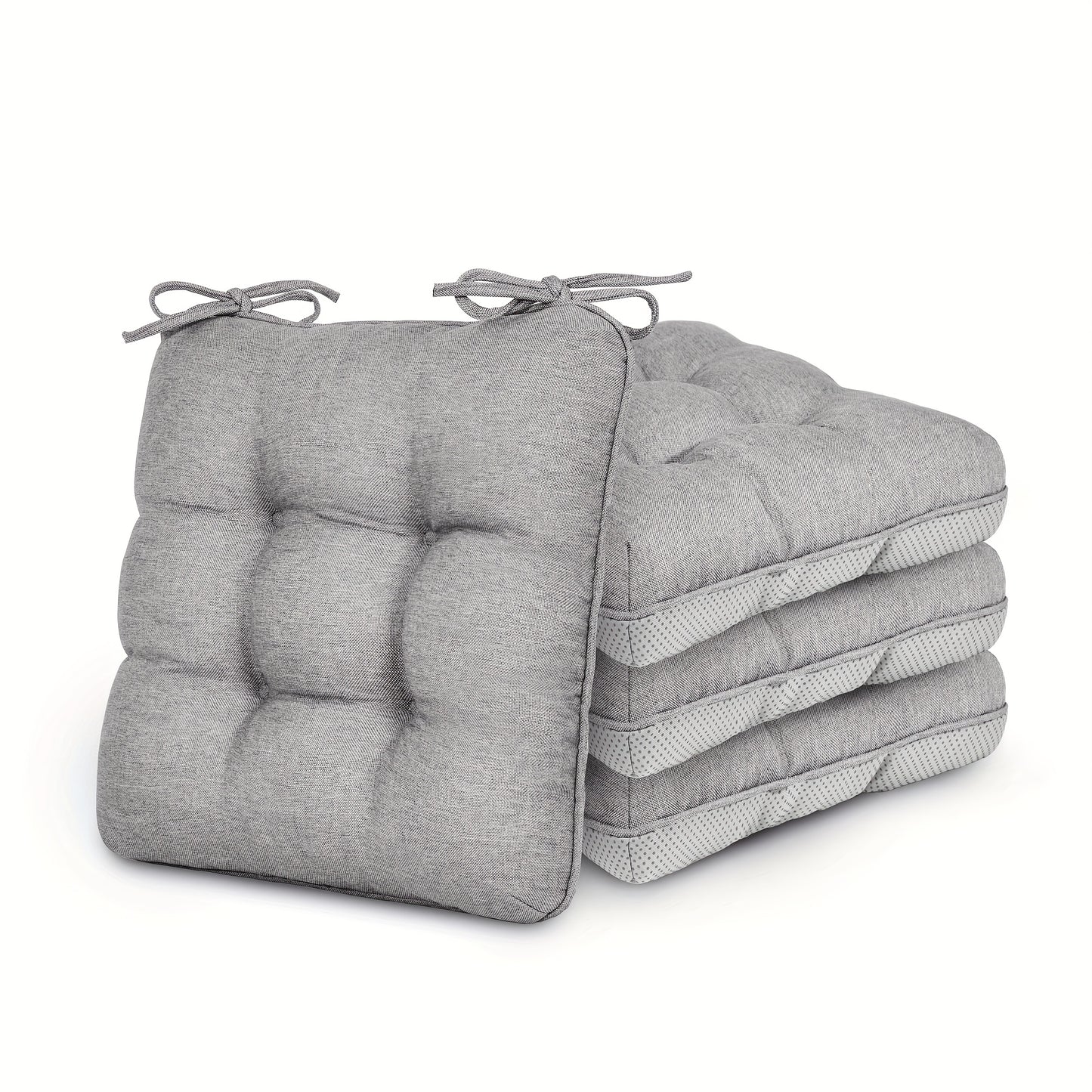 New Year 4/8pcs Memory Foam Chair Cushions, M L Size Available, Outdoor/Indoor Chair Pads for Dining Chairs 4/8 Pack, Seat Cushions for Kitchen, Dining Room, Office, Patio Chair