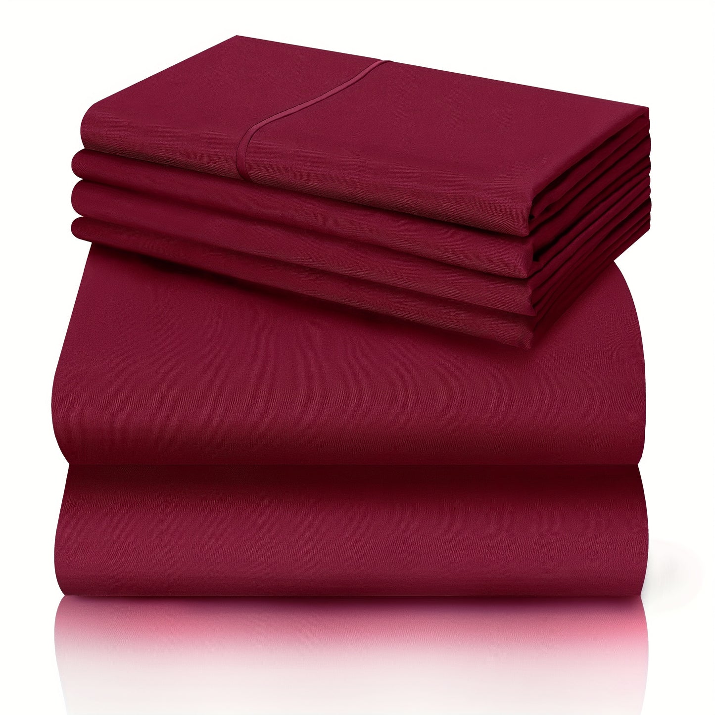 California King Sheet Set- 6pcs Breathable & Cooling Bed Sheets | Ultra-Soft Hotel Luxury Bed Sheets | 18" Deep Pocket | Wrinkle, Fade,. Includes 1 Flat Sheet, 1 Fitted Sheet, 4 Pillowcases
