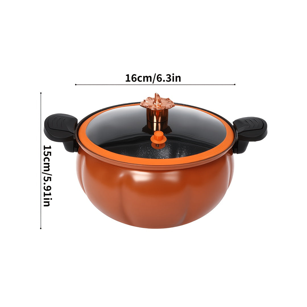 2.19 Gallon Large-Capacity Soup Pot with Twist-Lock Handle | Non-Stick, Multi-Function Cooking Pot, Compatible with Gas Stove, Open Fire, and Induction Cooker, Universal Stew Pot for Homes, Restaurants, Hotels, Fast , Easy Assembly
