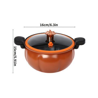 2.19 Gallon Large-Capacity Soup Pot with Twist-Lock Handle | Non-Stick, Multi-Function Cooking Pot, Compatible with Gas Stove, Open Fire, and Induction Cooker, Universal Stew Pot for Homes, Restaurants, Hotels, Fast , Easy Assembly