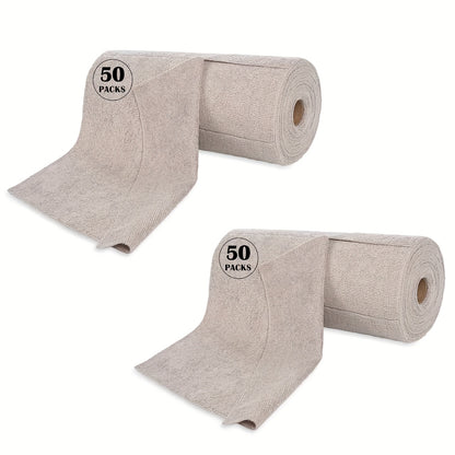 Reusable Microfiber Cleaning Cloths, Paper Towel Washable Tear Away Cleaning Towels Roll, 12x12 Absorbent Rags, Drying Dishcloths for Kitchen, House, and Car