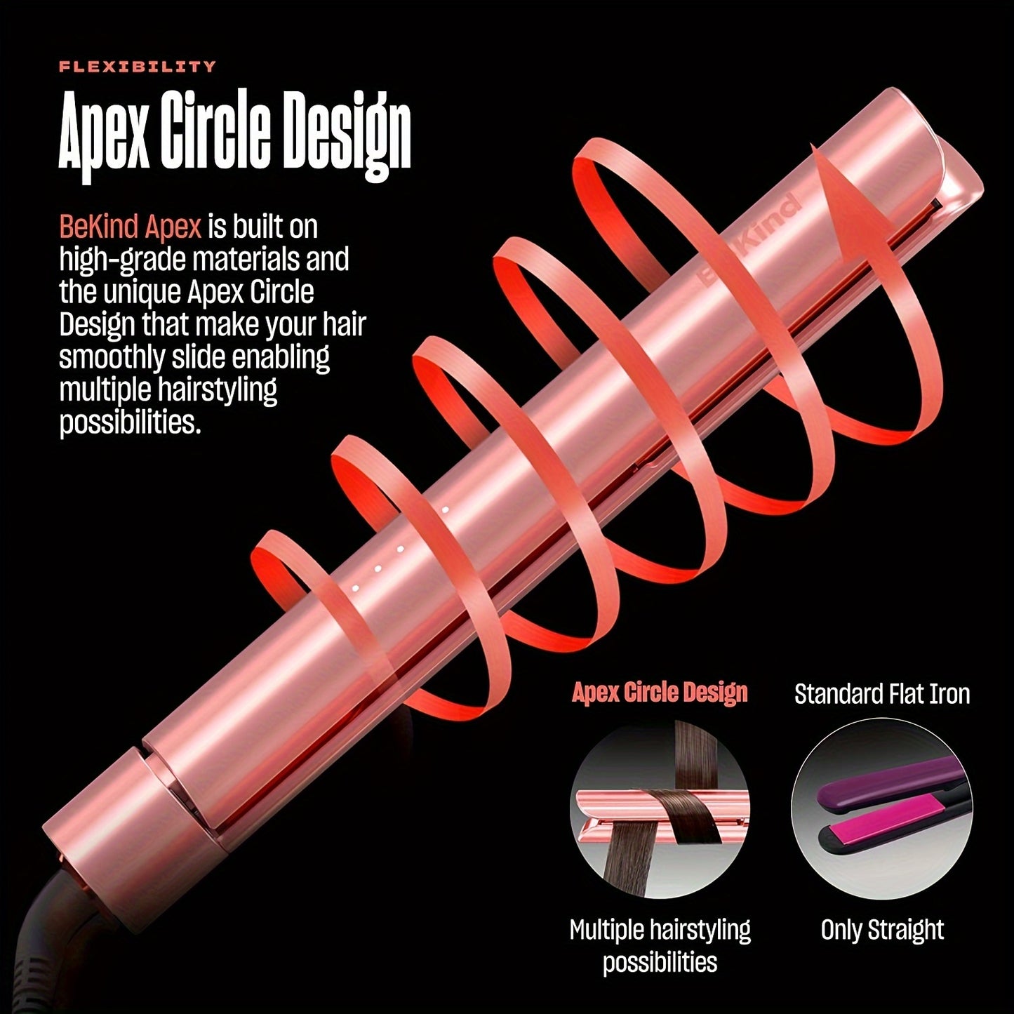 2-in-1 Hair Straightener Flat Iron | 460°F Straightener And Curler for All Hairstyles | UltraSmooth Tech | 15s Fast Heating & Temp Memory | Gift Set for Girls Women