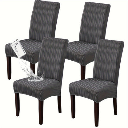 4/6pcs Of Stain-resistant Dining Chair Covers, Restaurant Furniture Protective Covers, Winter Christmas Decor Pet Furniture Protection, Removable And Easy-to-clean Stretch Dining Chair Covers, Valentine's Day Home Decorations