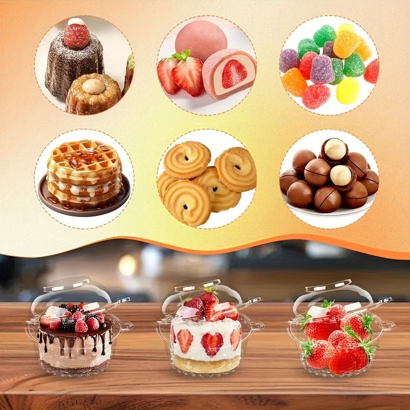 50/80pcs Individual Cupcake Boxes Containers, Plastic Cupcake Boxes With Dome Lids, Single Cupcake Container Clear Cupcake Inserts For Cupcakes, Muffins And Pastries, Prefect For Home Kitchen Restaurant Picnic Camping Party, Mother'S Day Gifts