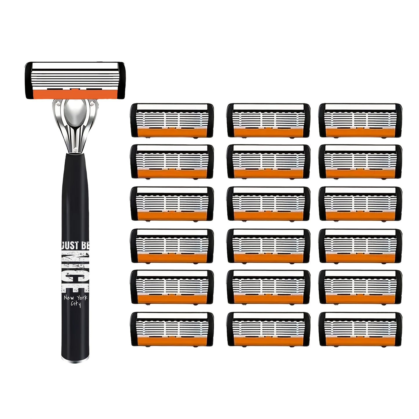 2 Handles And 36 Blades, Men'S Safety Razor, Perfect for Shaving And Grooming Beards, Non-Slip Grip, Great Gift for Men