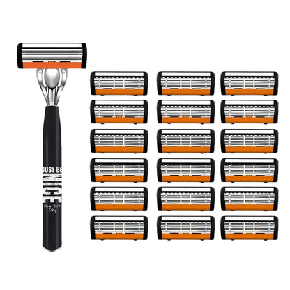 2 Handles And 36 Blades, Men'S Safety Razor, Perfect for Shaving And Grooming Beards, Non-Slip Grip, Great Gift for Men