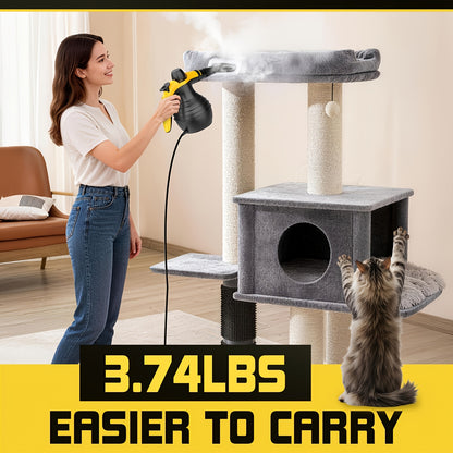 Multi-Surface Natural Steam Cleaner with 10 Accessories: Portable Power for Home