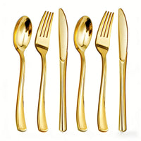 60pcs Golden - Suitable for 20 People