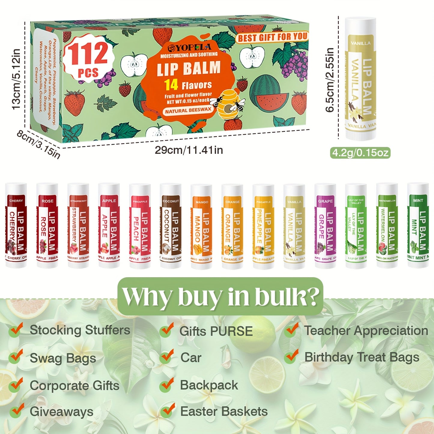 Wholesale 112pcs/Box of Lipstick, Moisturizing Lips, 14 Flavors 0.15 oz Wedding Gifts, Party Gifts, Fashion Supplies Cheap, Local Cartons, Suits
