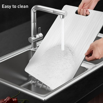 Titanium Cutting Board For Kitchen, 2025 New Upgrade 100% Pure Titanium Cutting Boards 3pcs, Large/Medium/Small Cutting Board, Double Sided Durable Metal Cutting Board