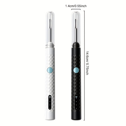 Ear Cleaning Camera Kit 1080P HD Rechargeable Lithium Battery – 6 Ear Spoons, Ear Tweezers, Visual Ear Wax Removal Tool Compatible with All Smartphones for Adults Safe Home Ear Care