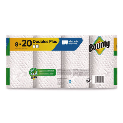 Pack of 8 Bounty Select-a-Size Kitchen Paper Towel Rolls, 2-Ply, 5.9 x 11, Double Roll Size, White, 103 Sheets per Roll