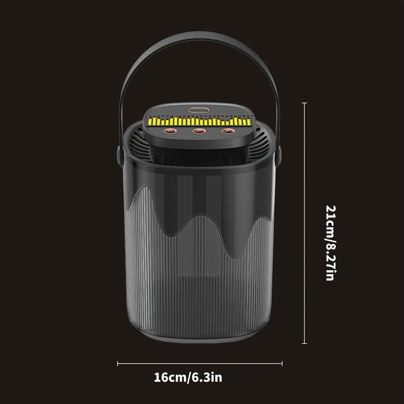 Large Capacity Desktop Humidifier with Night Light – 101oz 3-Nozzle USB Rechargeable Cool Mist Humidifier for Bedroom, Office, Dorm & Home, Quiet Air Humidifier with LED Night Light, Holiday Gift