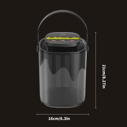 Large Capacity Desktop Humidifier with Night Light – 101oz 3-Nozzle USB Rechargeable Cool Mist Humidifier for Bedroom, Office, Dorm & Home, Quiet Air Humidifier with LED Night Light, Holiday Gift