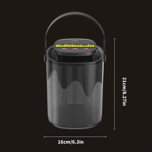 Large Capacity Desktop Humidifier with Night Light – 101oz 3-Nozzle USB Rechargeable Cool Mist Humidifier for Bedroom, Office, Dorm & Home, Quiet Air Humidifier with LED Night Light, Holiday Gift