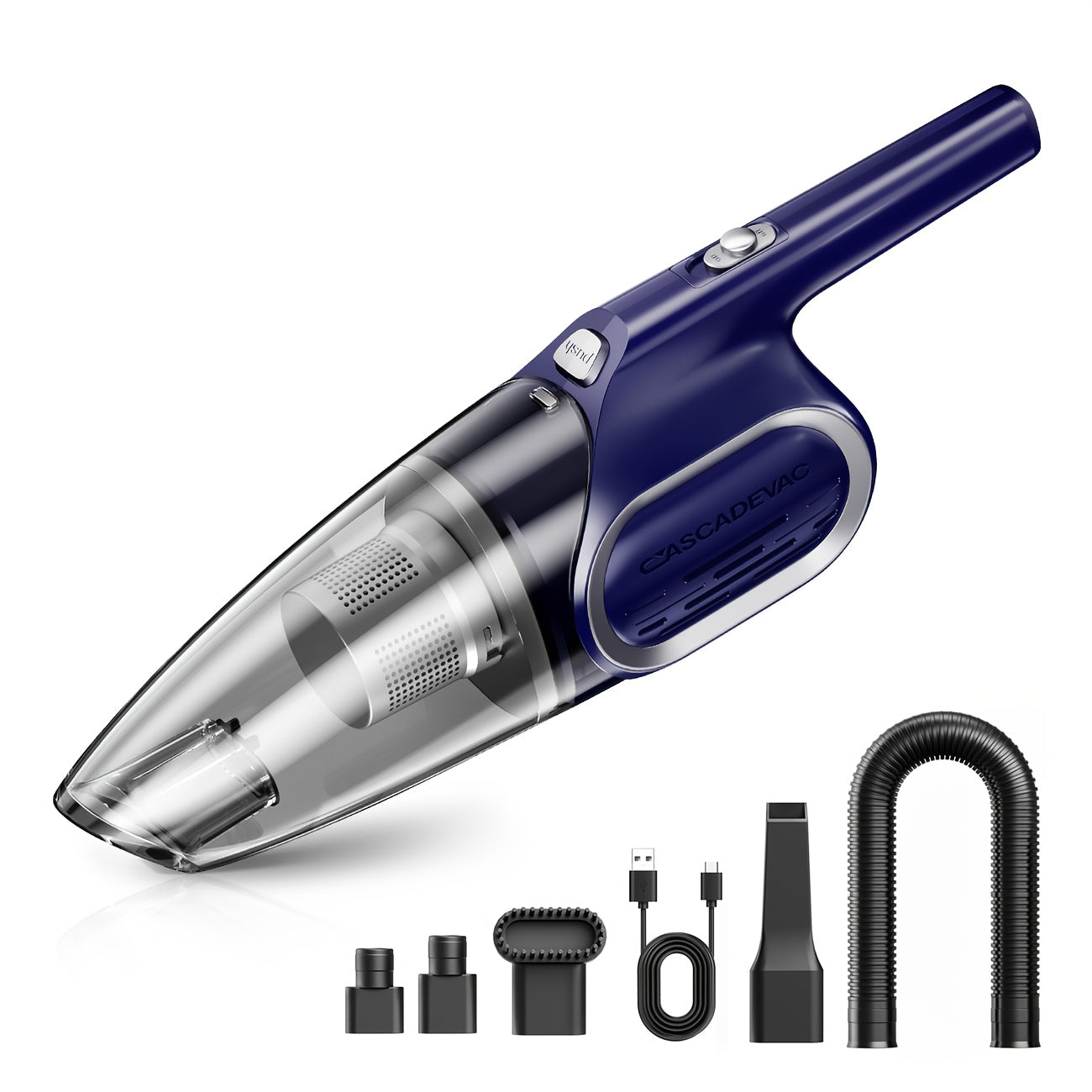Portable Handheld Vacuum Cleaner, 6000PA Strong Suction Cordless Mini Vacuum with Dual Filtration & Low Noise, Lightweight Hand Vacuum for Car Interior, Pet Hair, Kitchen, Home Cleaning, Multiple Colors