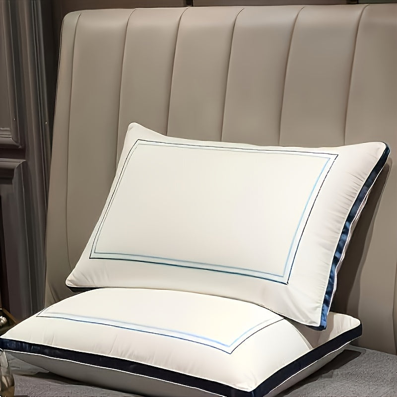 2/4pcs, Firm Supportive Sleep Pillow, Hotel-Grade Cool-to-the-Touch Feel, Filled with Premium Soft Fiber, Suitable for Back, Stomach, Or Side Sleeping Positions, Ideal Sleep Solution, Valentine's Day Gift, Presidents' Day