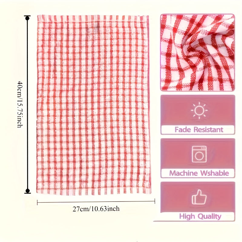 8/24 Sets Of Highly Absorbent Cleaning Cloths - Heavy-duty Dishcloths, Multi-purpose for Kitchen, Dining Room And Living Room Cleaning - Quick-drying, Reusable Napkins And Tea Towels - Stackable Design, Space-saving Storage - Suitable for Home