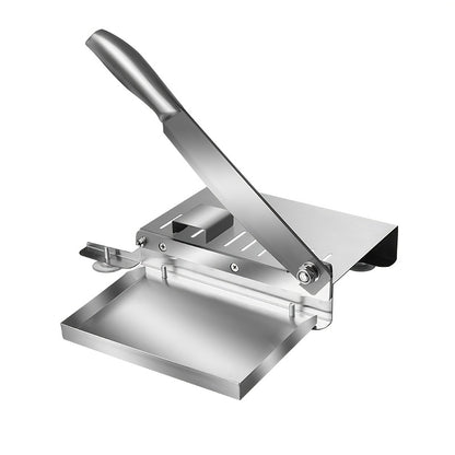 Stainless Steel Manual Meat Slicer Manual Frozen Meat Slicer, Meat Cutter Stainless Steel Beef Slicer, Beef Roll Vegetable Bone Household Easy to Clean