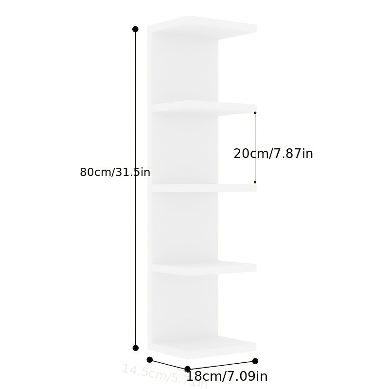 Upgraded/New Thickened Five-layer Suspended Wall Rack, Wall-mounted Storage Rack, Wall Decorative Items, Space-saving Wall Storage Rack, Easy to Install, 31.5 Inches High, Suitable for Bedrooms And Living Rooms - A Practical Wall-mounted Rack
