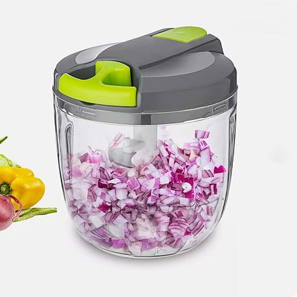 Vegetable Chopper Professional Onion Chopper Multifunctional Food Chopper Kitchen Onion Chopper with 3/5 Blades, Salad Potato, Carrot, Garlic Container, Kitchen Gadget Set