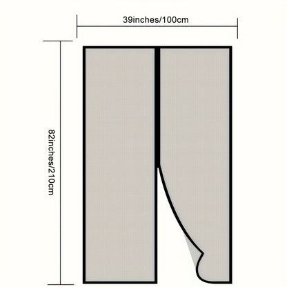 Heavy-Duty Retractable Magnetic Screen Door - Pet-Friendly & Insect Proof Barrier, No Electricity Needed, Magnetic Closure for Patio, Sliding Doors - Durable Polyester Mesh Screen, Easy Installation for Homes with Pets & Open Doors, Magnetic Door Screen,