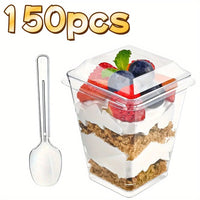 150 cups + 150 lids + 150 spoons