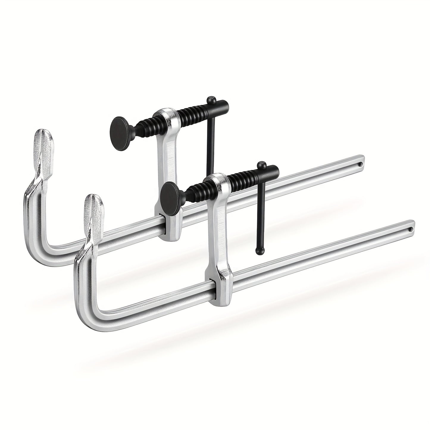 Bar Clamps 12 Inch 2-Pack – Jorgensen Light-Duty Drop Forged Steel Clamps for Woodworking, Welding & DIY Projects, Heavy-Duty Grip Bar Clamp Set
