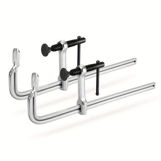 Bar Clamps 12 Inch 2-Pack – Jorgensen Light-Duty Drop Forged Steel Clamps for Woodworking, Welding & DIY Projects, Heavy-Duty Grip Bar Clamp Set