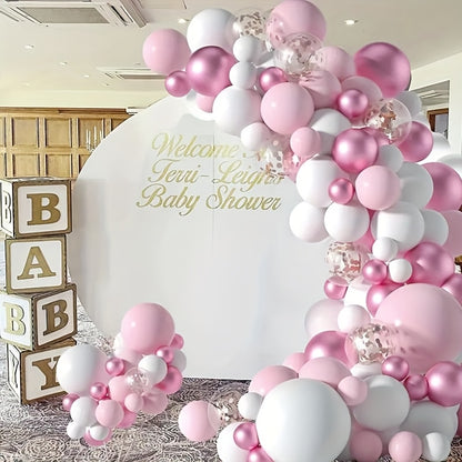 8FT And 5FT Golden Balloon Stand Kit, Free Bending Balloon Arch Column, Half Arch Balloon Stand with Base for Wedding, Birthday, Baby Shower, Graduation, And More