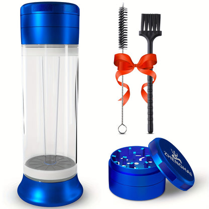 ZHENGHAI 3in 1 Tobacco Grinder Herb Grinder Multifunctional Cone Loader Rolling Machine Blunt Joint Roller Machine Grinding Filling Storage All in One with Cleaning Brush